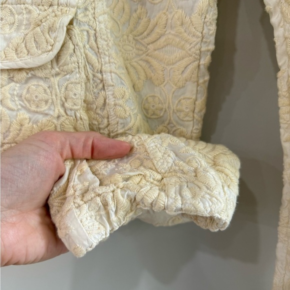 Johnny Was Love Pull On Embroidered Cargo Pants - Off White/Cream - Size Small - Picture 12 of 16